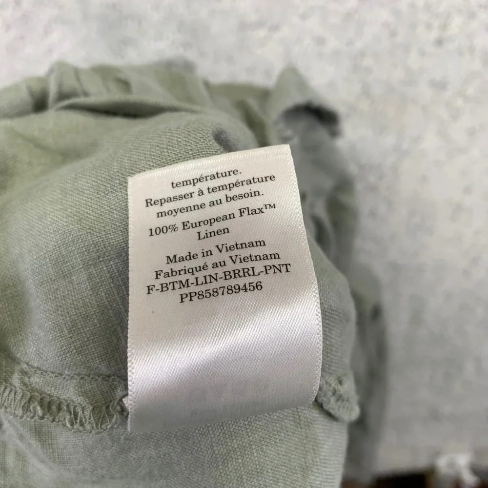 Everlane Pants Womens Medium European‎ Flex Linen Barrel Tapered Crotch Hole - Picture 4 of 12